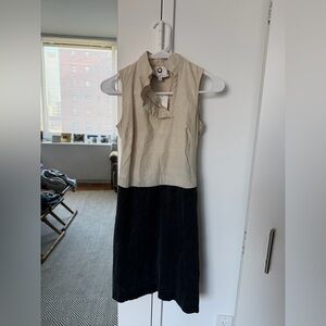 Maison Mayle Beige Collared dress